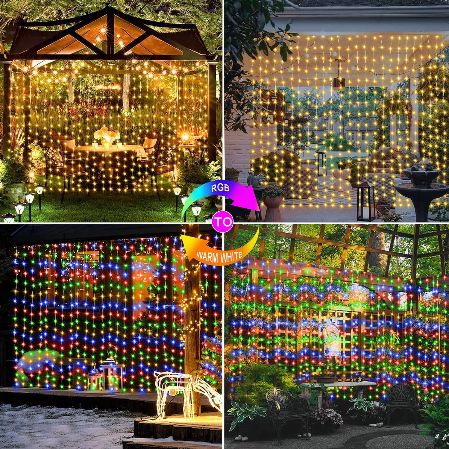 Curtain Lights — 600 LED, 20 × 10 ft, Dual Colour with Timer - Image 8
