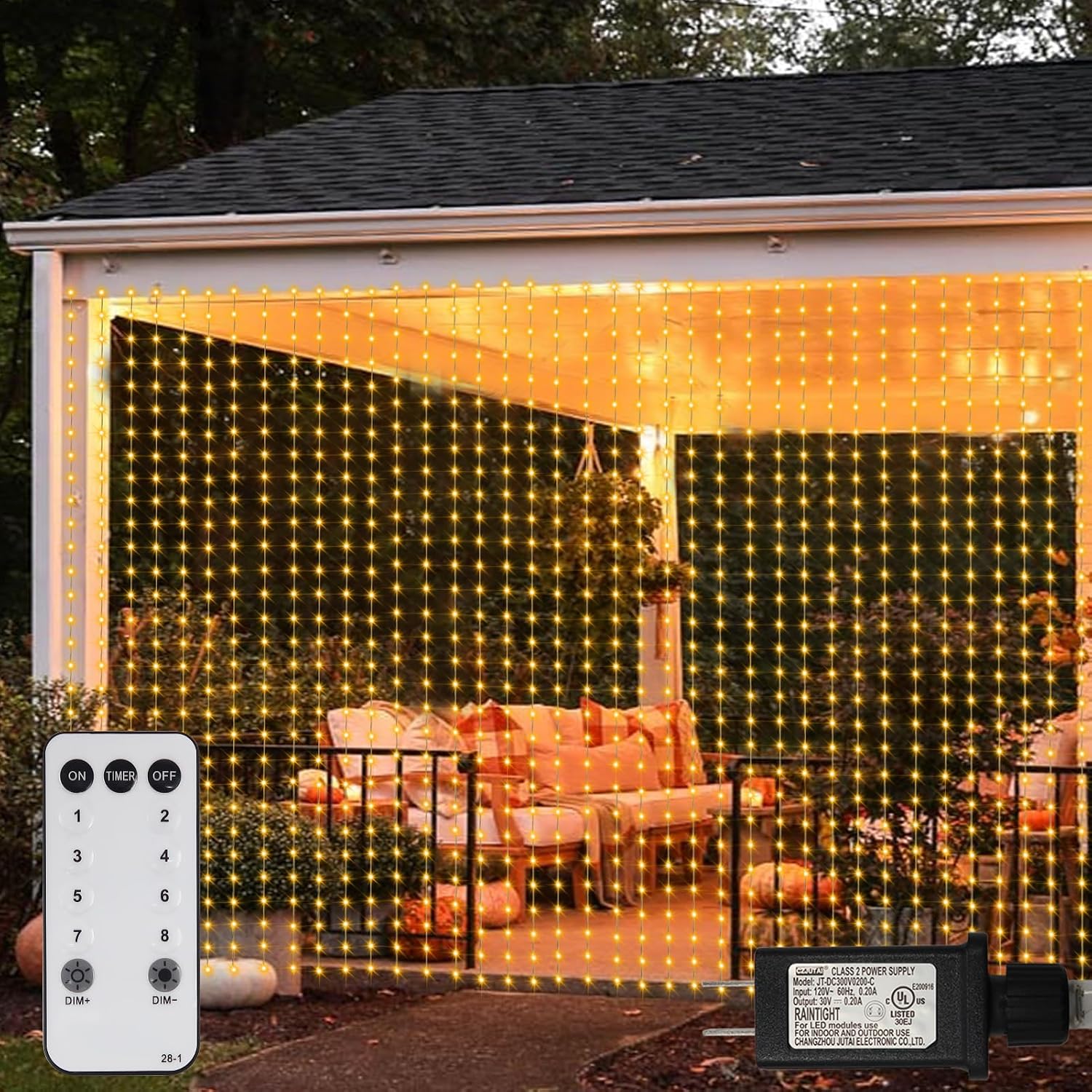 Curtain Lights — 600 LED, 20 × 10 ft, Dual Colour with Timer - Image 10