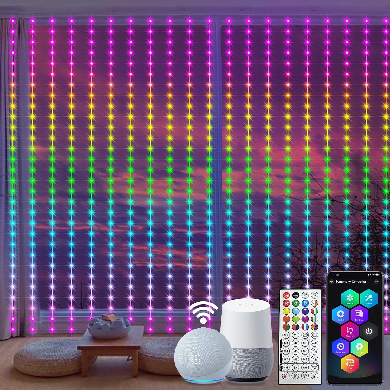 Curtain Lights — 600 LED, 20 × 10 ft, Dual Colour with Timer - Image 12