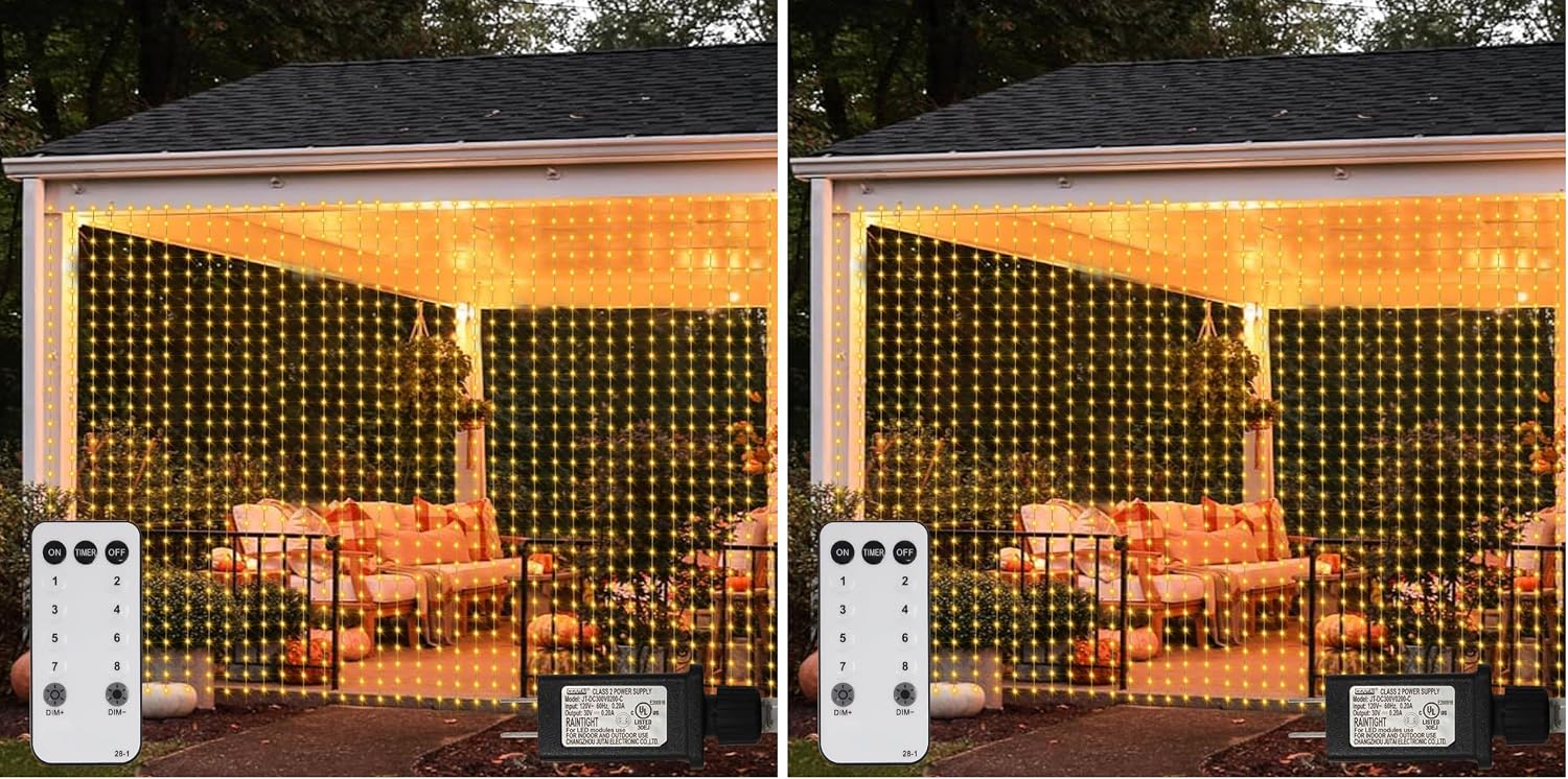 Curtain Lights — 600 LED, 20 × 10 ft, Dual Colour with Timer - Image 16