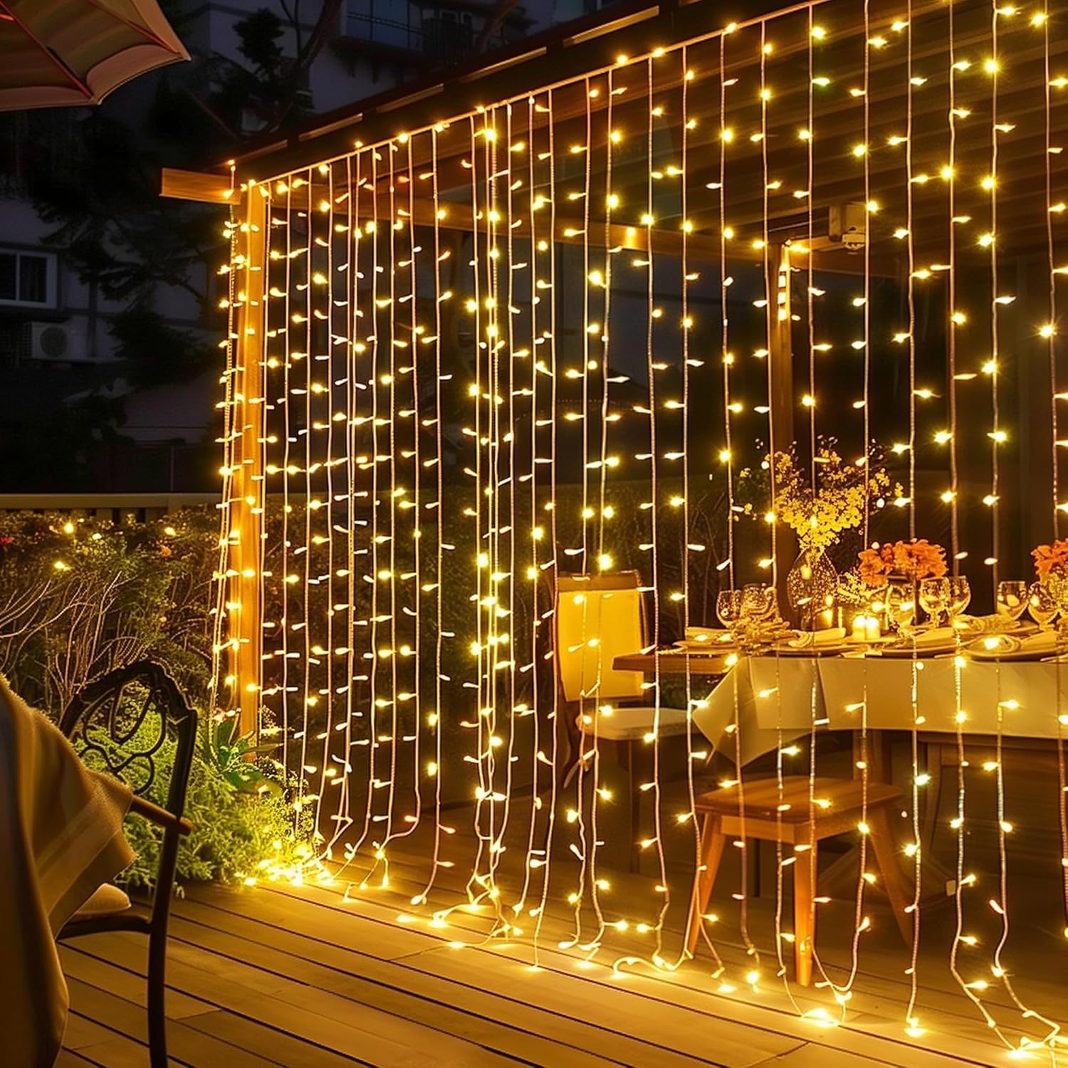 Smart Curtain Lights — 400 LED, 6.6 × 6.6 ft, Colour Changing - Image 12