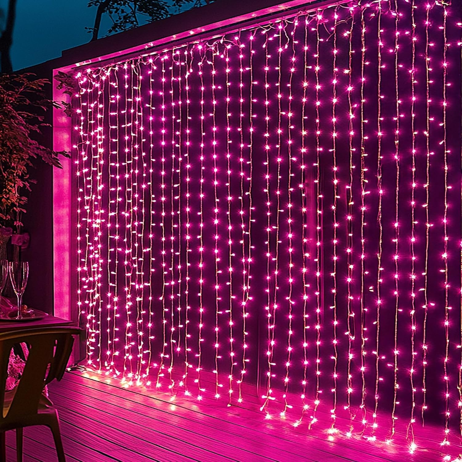 Smart Curtain Lights — 400 LED, 6.6 × 6.6 ft, Colour Changing - Image 9