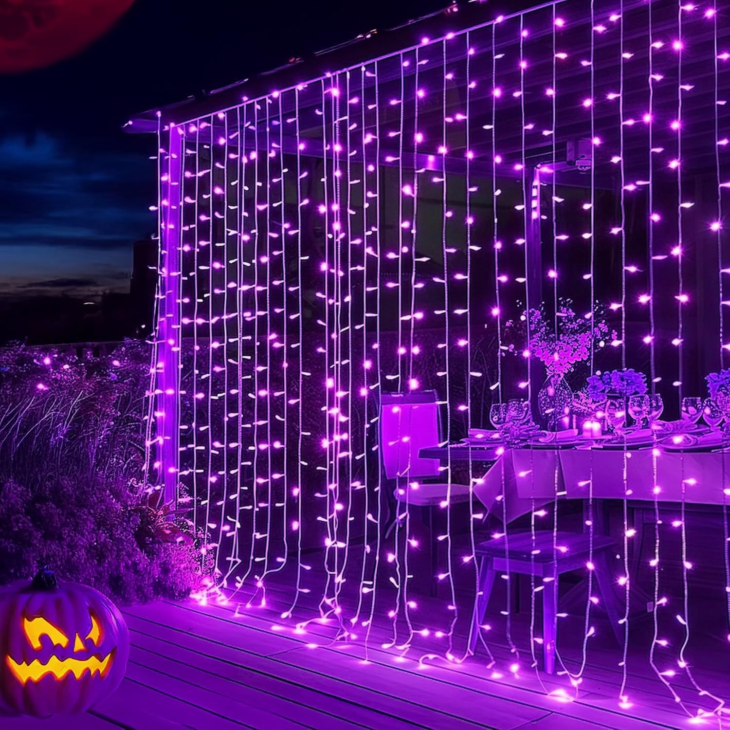 Smart Curtain Lights — 400 LED, 6.6 × 6.6 ft, Colour Changing - Image 11