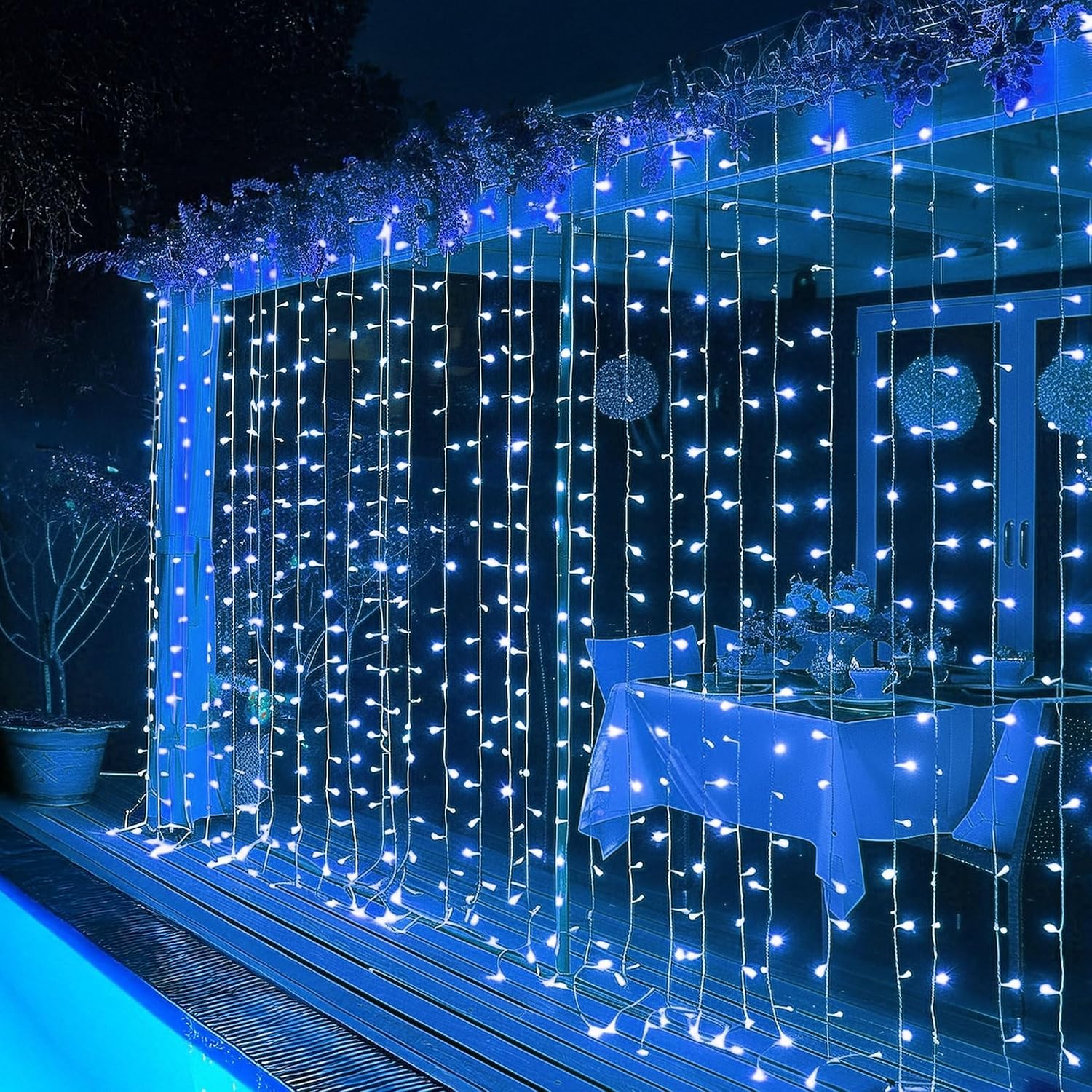 Smart Curtain Lights — 400 LED, 6.6 × 6.6 ft, Colour Changing - Image 14