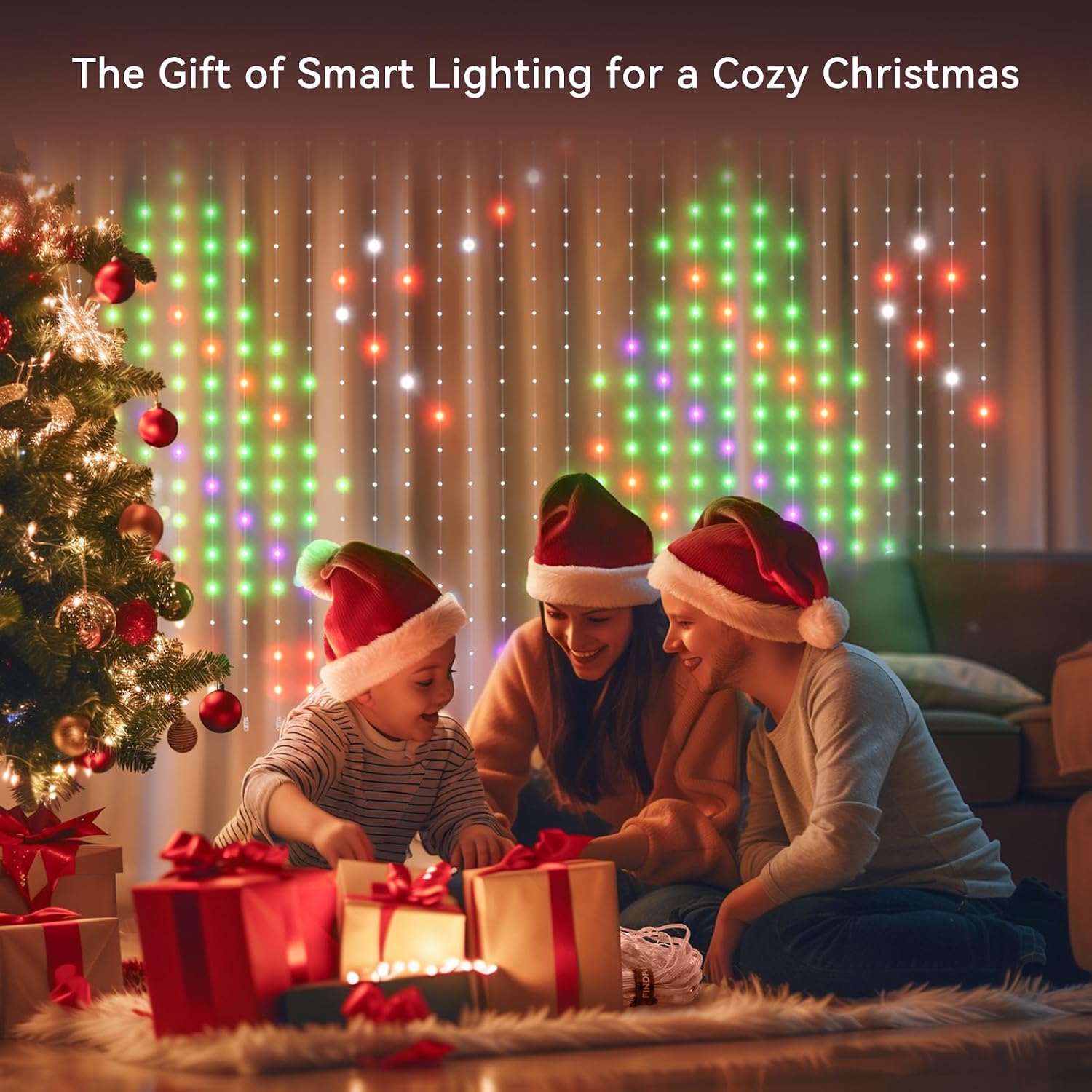 Smart Curtain Lights — 441 LED, Music Sync, Dynamic Patterns - Image 5