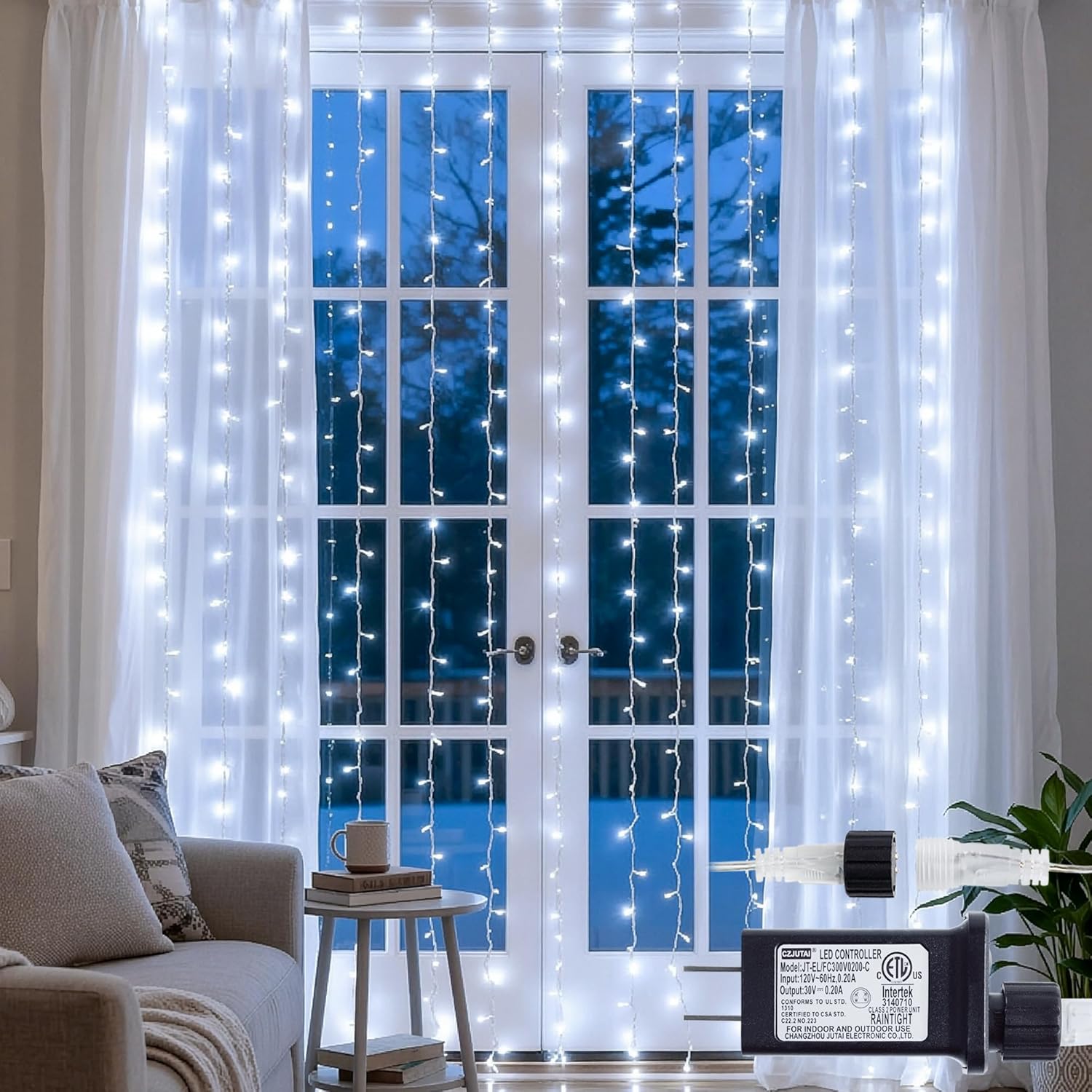 Colour Changing Curtain Lights — RGB-IC, 8.2 × 6.6 ft, 280 LED - Image 10